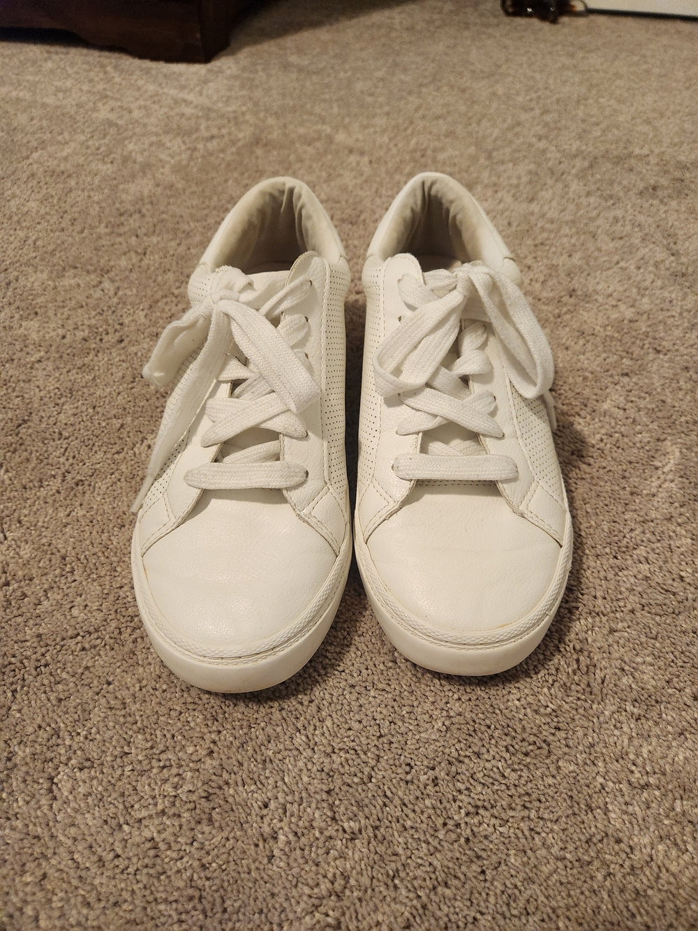 a new day White Low-Profile Lace-Up Sneakers